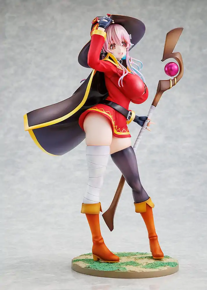 Super Sonico x Konosuba PVC socha 1/7 Super Sonico Megumin collaboration Ver. 25 cm fotografii produktu
