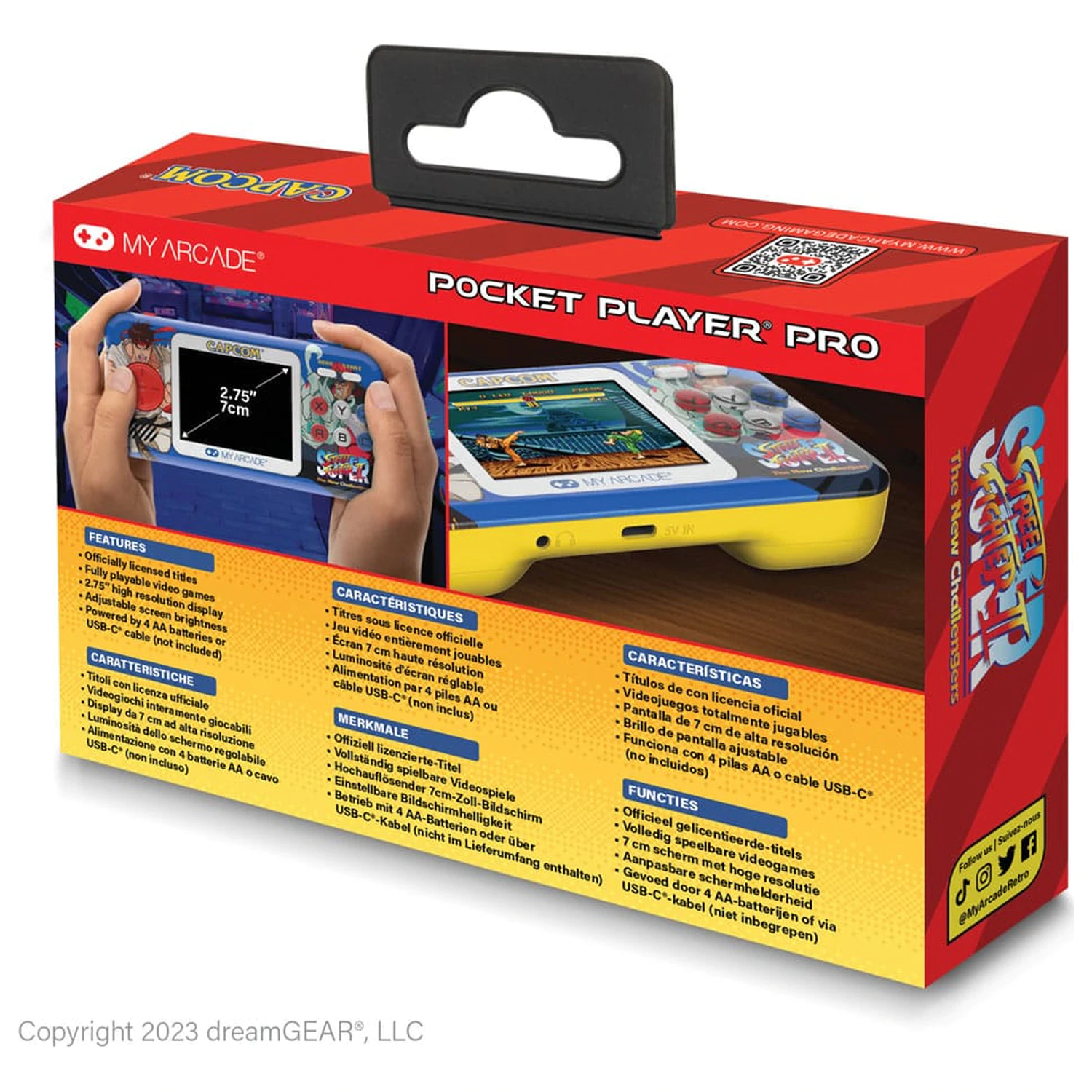 Super Street Fighter II Přenosný Herní Systém Pocket Přehrávač Pro fotografii produktu