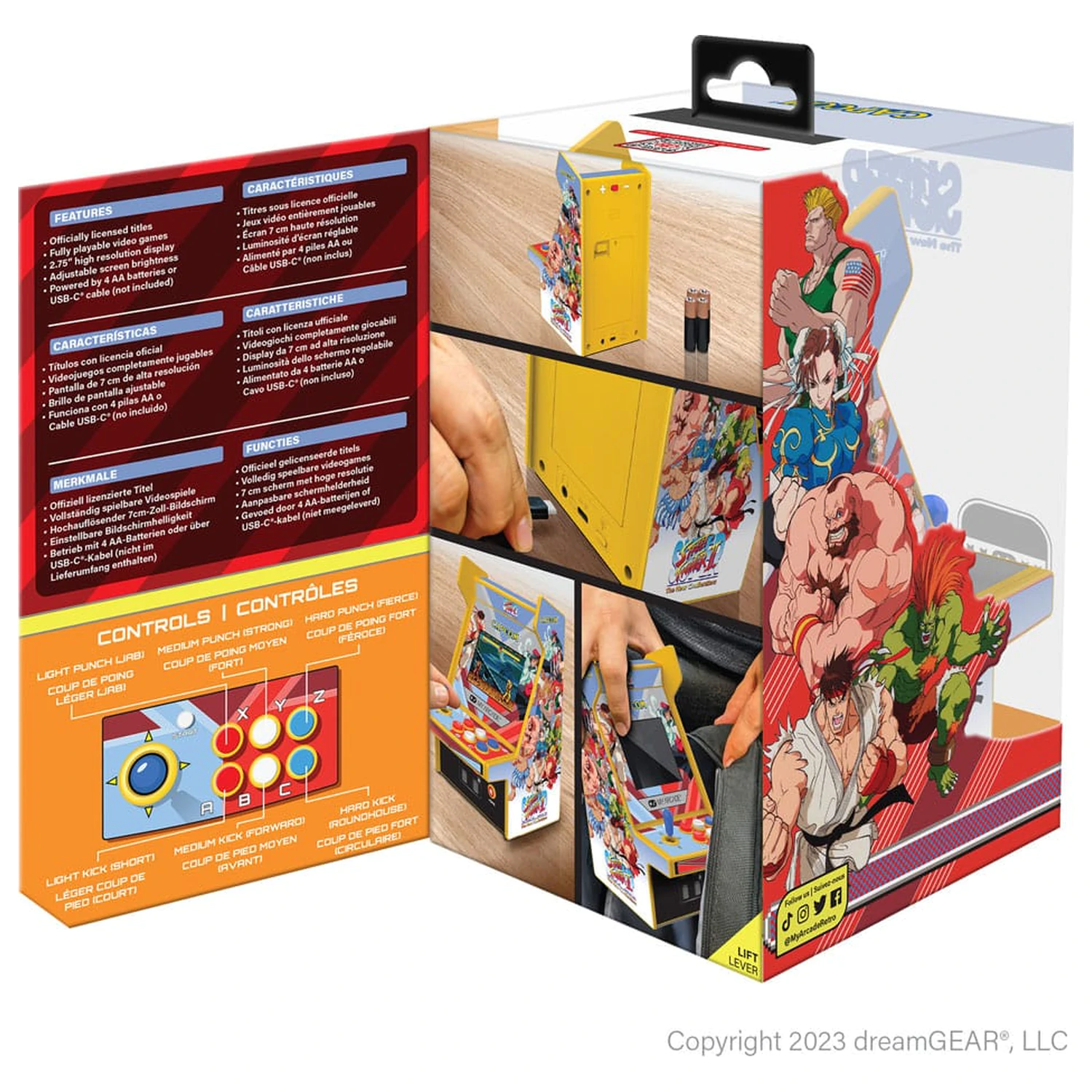 Super Street Fighter II Přenosný Retro Arkádový Mikro Přehrávač Pro fotografii produktu