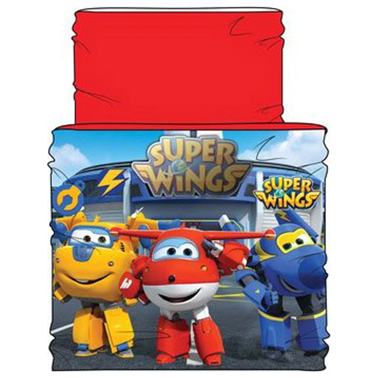 Super Wings Červená dětská šála, nákrčník fotografii produktu