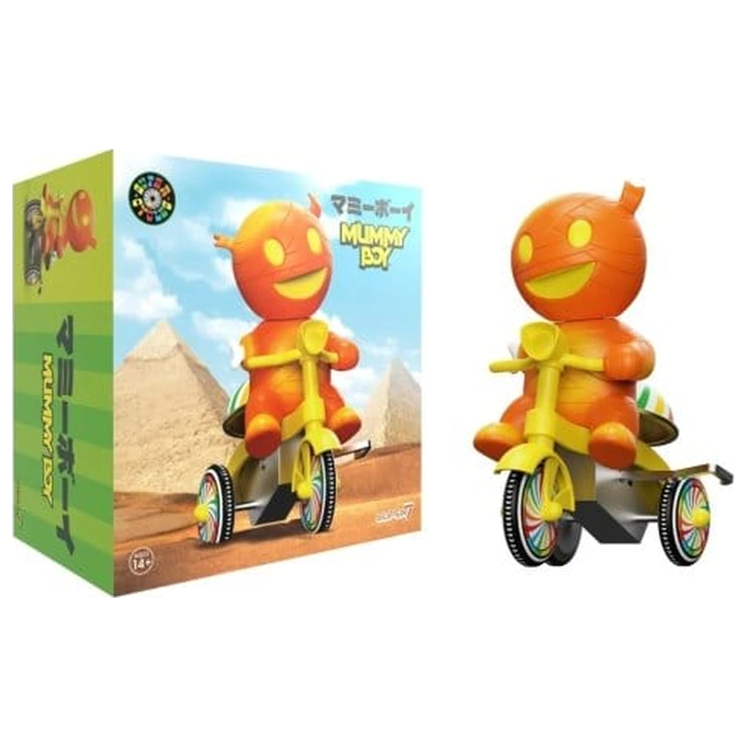 Super7 Super Cycles vozidlo Mummy Boy (oranžová se žlutou tříkolkou) fotografii produktu