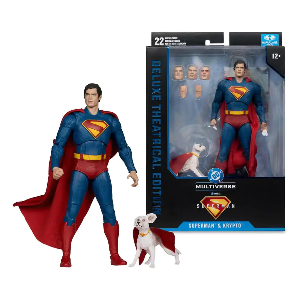 Superman (2025) DC Multiverse Deluxe akční figurka Superman s Krypto the Super Dog 18 cm fotografii produktu