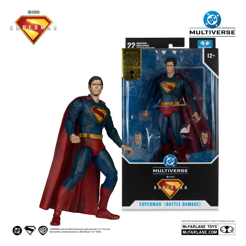 Superman (2025) DC Multiverse Akční figurka Superman (Battle Damaged) (Gold Label) 18 cm fotografii produktu