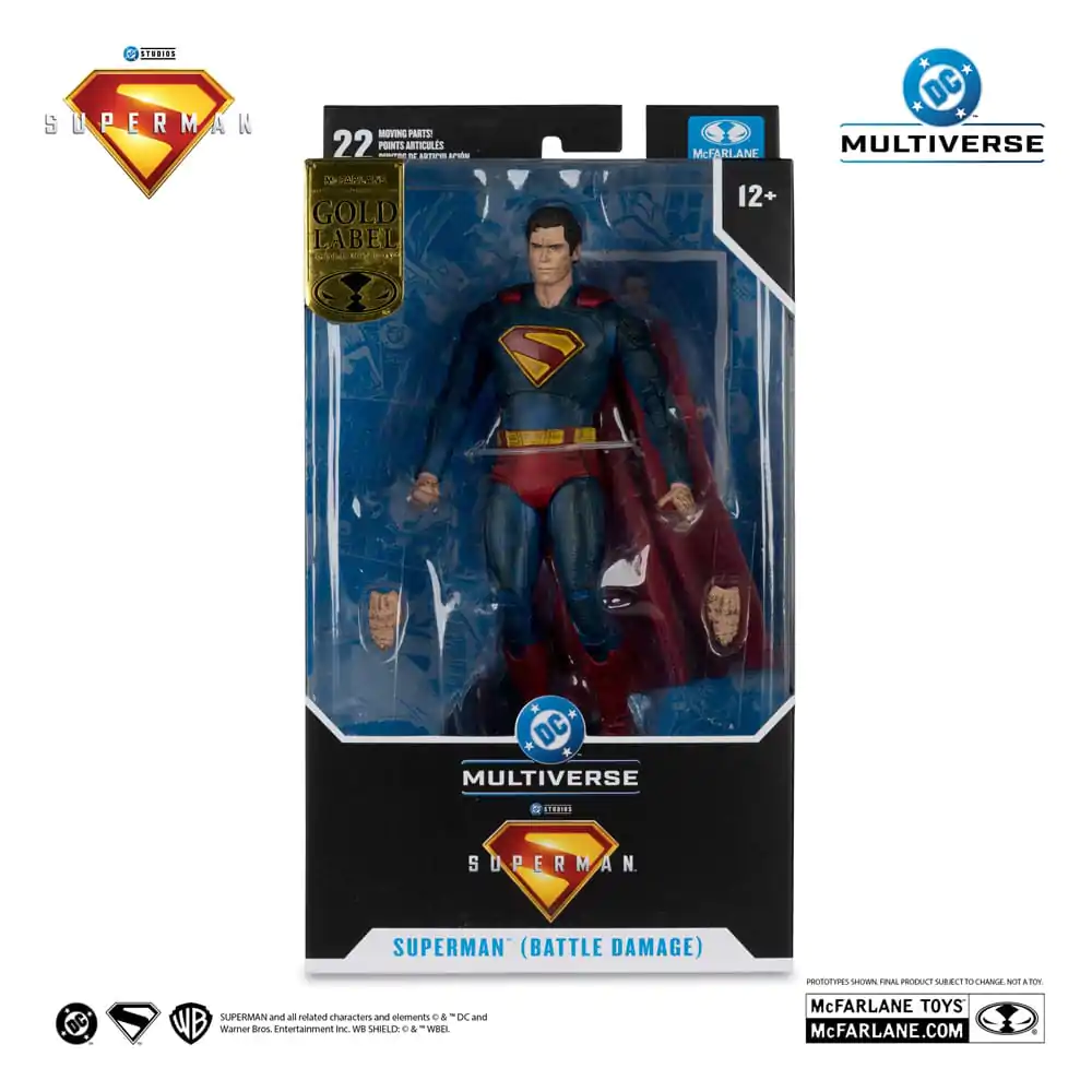 Superman (2025) DC Multiverse Akční figurka Superman (Battle Damaged) (Gold Label) 18 cm fotografii produktu