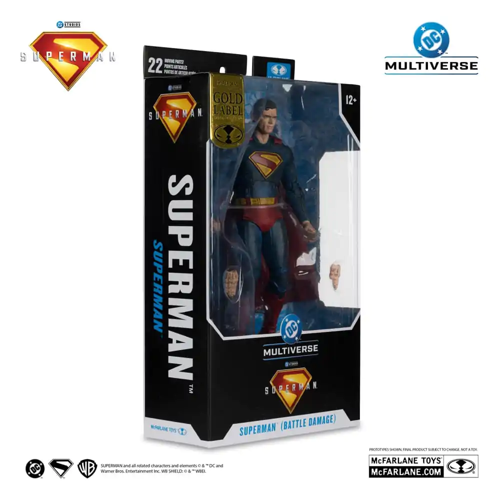 Superman (2025) DC Multiverse Akční figurka Superman (Battle Damaged) (Gold Label) 18 cm fotografii produktu
