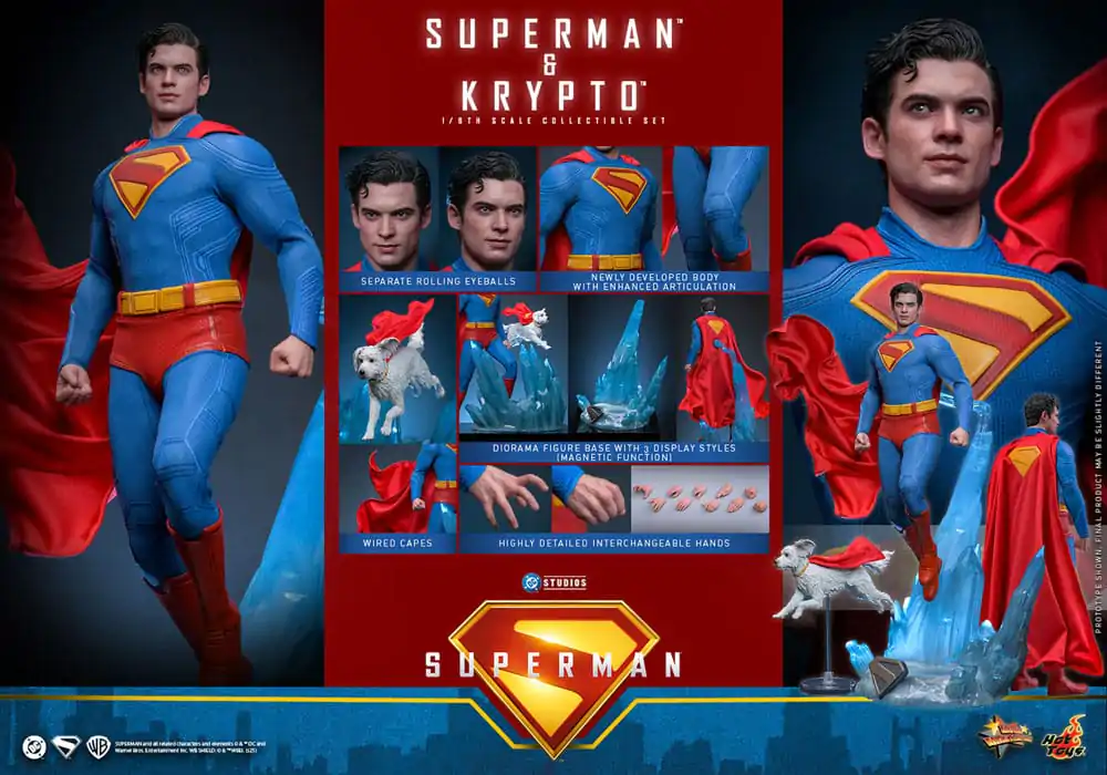 Superman (2025) Movie Masterpiece Akční figurka 1/6 Superman & Krypto 33 cm fotografii produktu