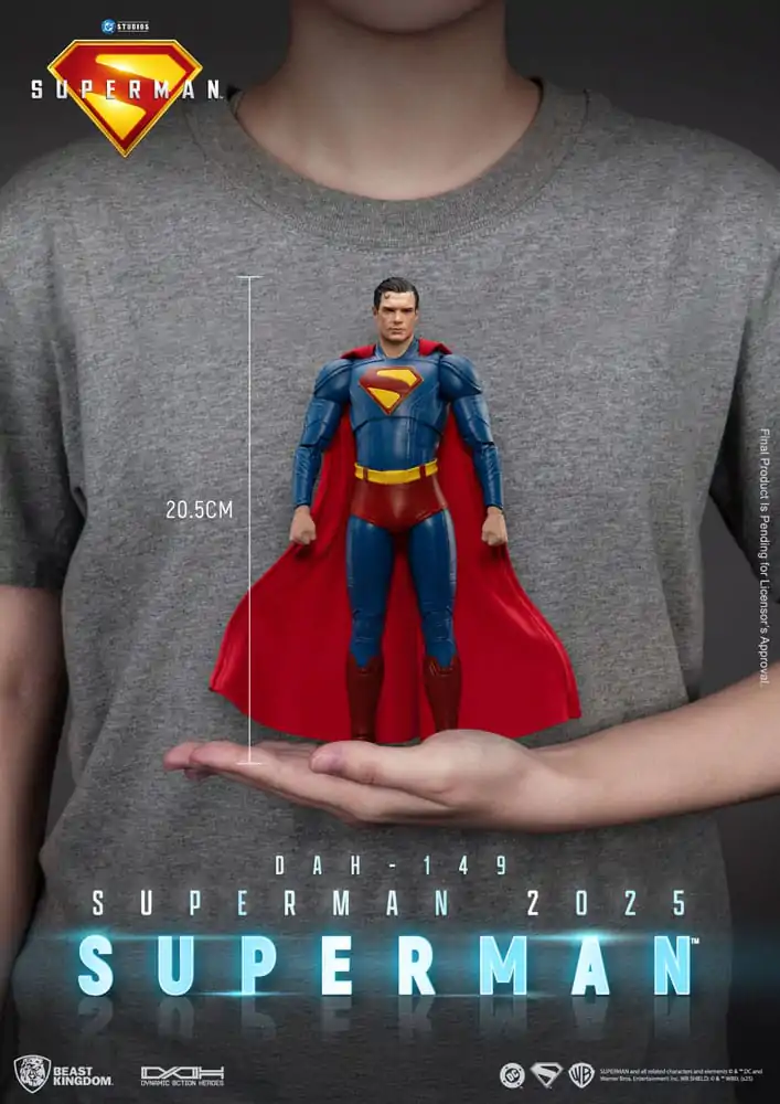 Superman (2025) akční figurka Superman & Krypto 21 cm fotografii produktu