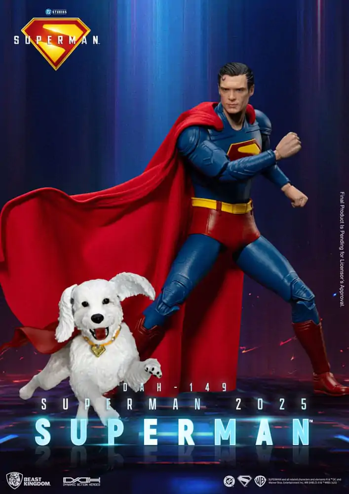 Superman (2025) akční figurka Superman & Krypto 21 cm fotografii produktu