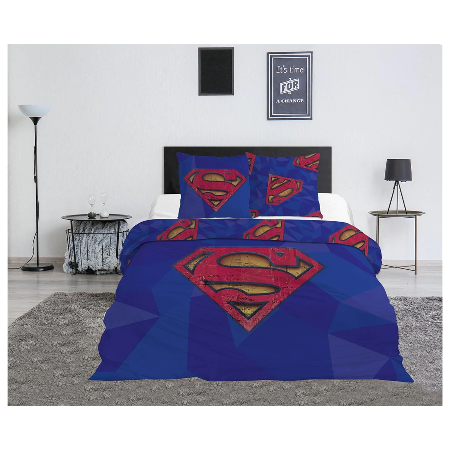 Superman Modré povlečení na dvojitou peřinu fotografii produktu