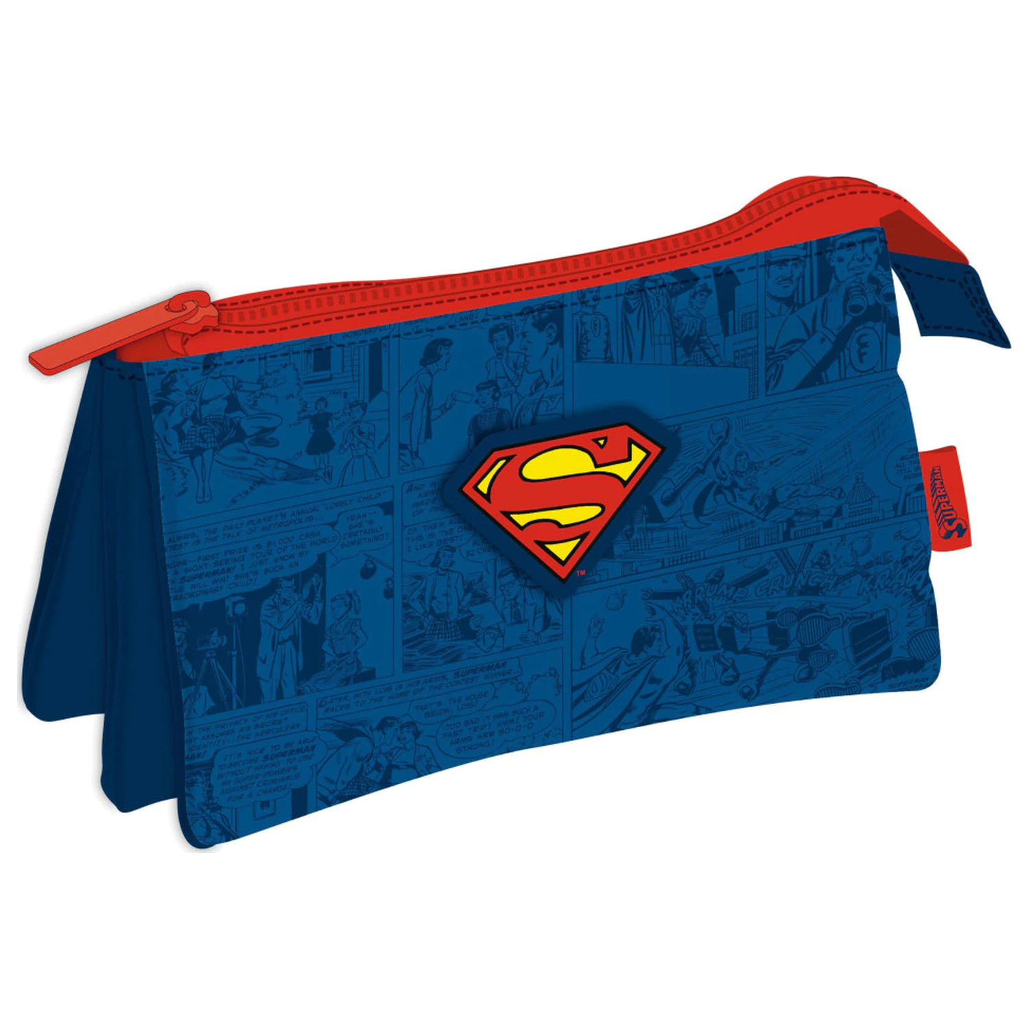 Superman Comic Penál se 3 přihrádkami 21 cm fotografii produktu
