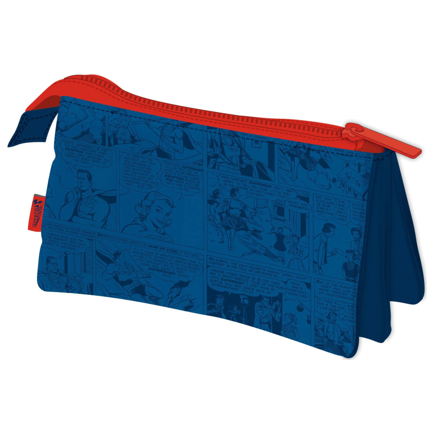 Superman Comic Penál se 3 přihrádkami 21 cm fotografii produktu