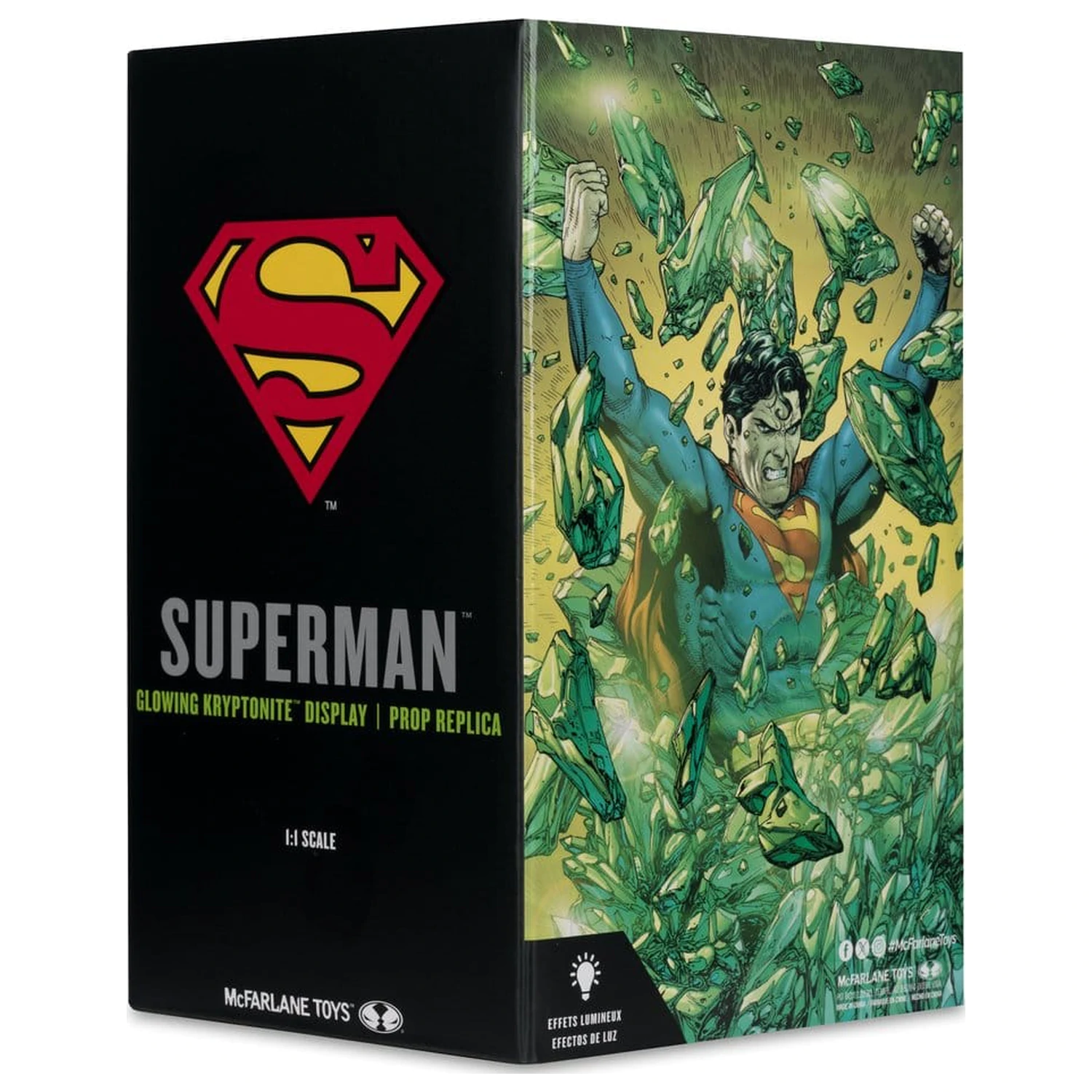 Superman DC Direct Replica 1/1 Kryptonite displej (Gold Label) 18 cm fotografii produktu