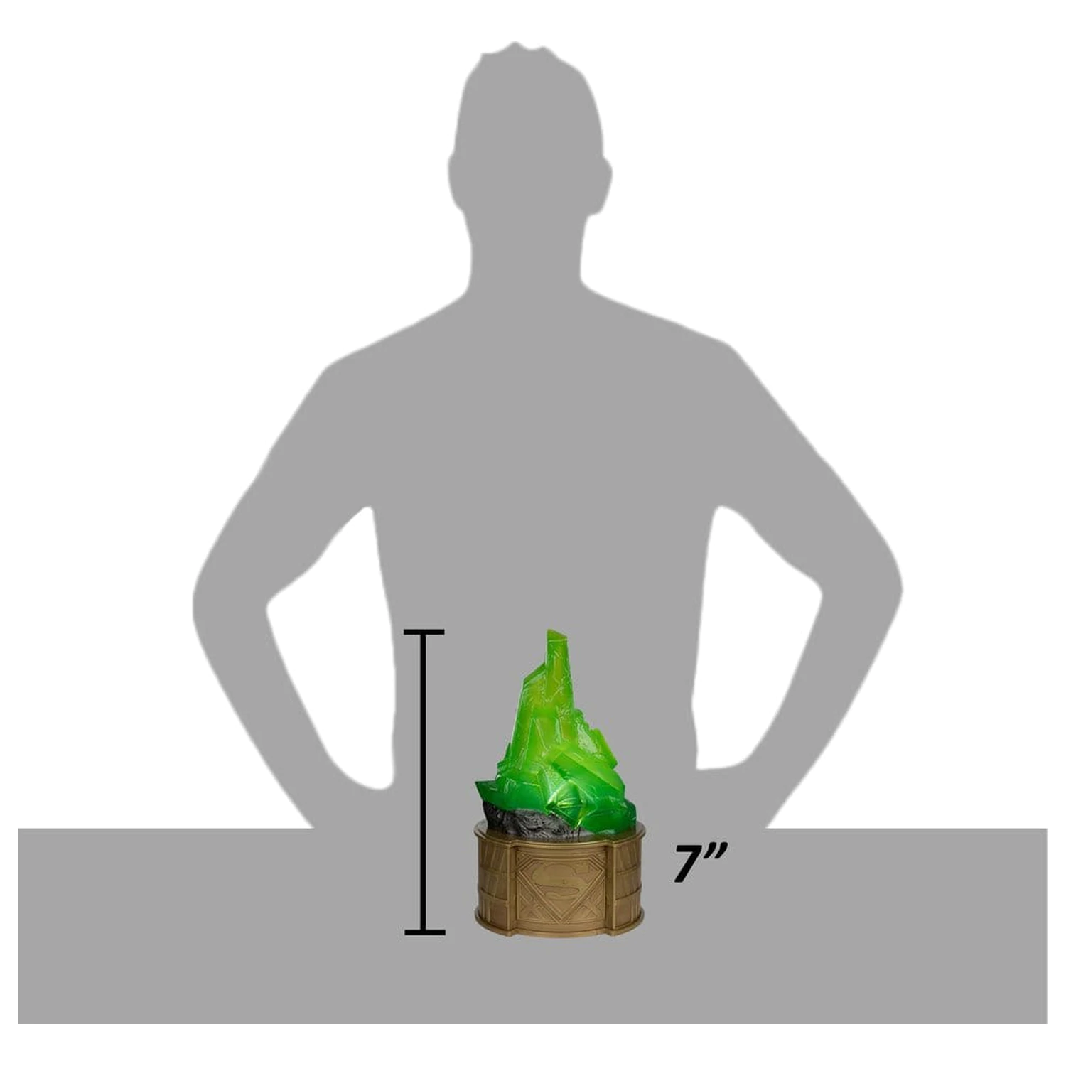 Superman DC Direct Replica 1/1 Kryptonite displej (Gold Label) 18 cm fotografii produktu