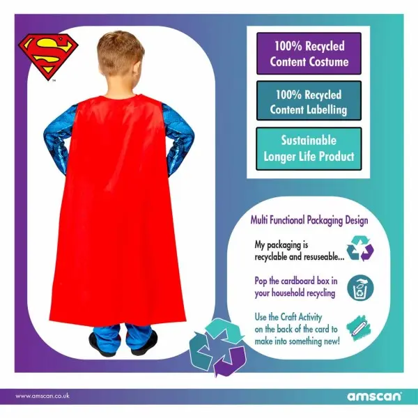 Superman kostým 10-12 let fotografii produktu