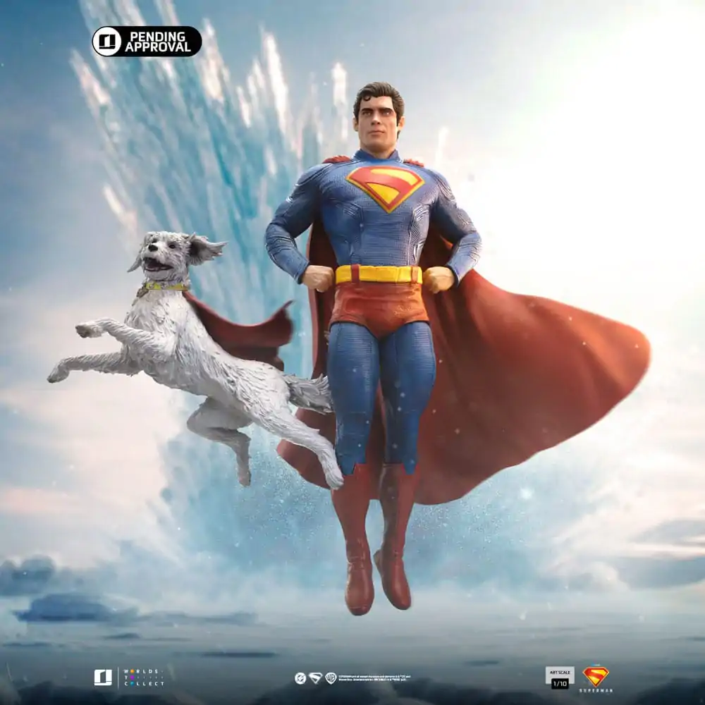 Superman Legacy Art Scale Socha 1/10 Superman & Krypto 32 cm fotografii produktu
