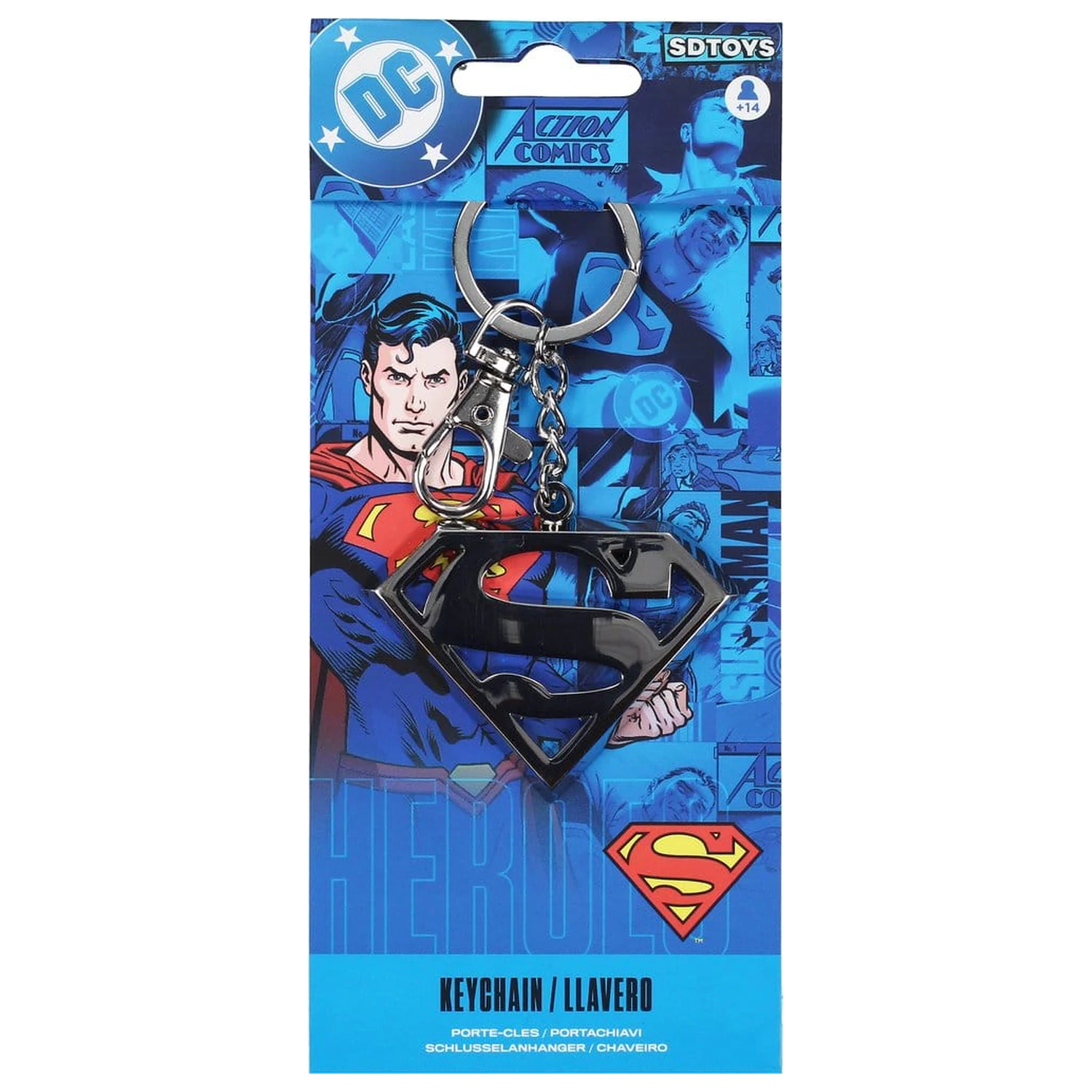 Superman Kovová klíčenka fotografii produktu