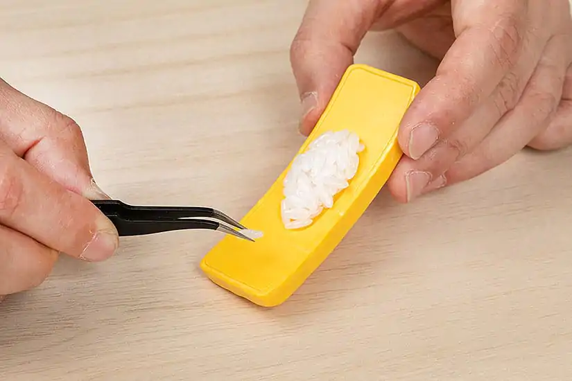 Plastiková modelová stavebnice Sushi 1/1 Vejce 3 cm fotografii produktu