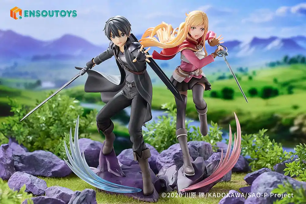 Sword Art Online socha 1/7 Progressive Scherzo of Deep Night Kirito & Asuna Set fotografii produktu