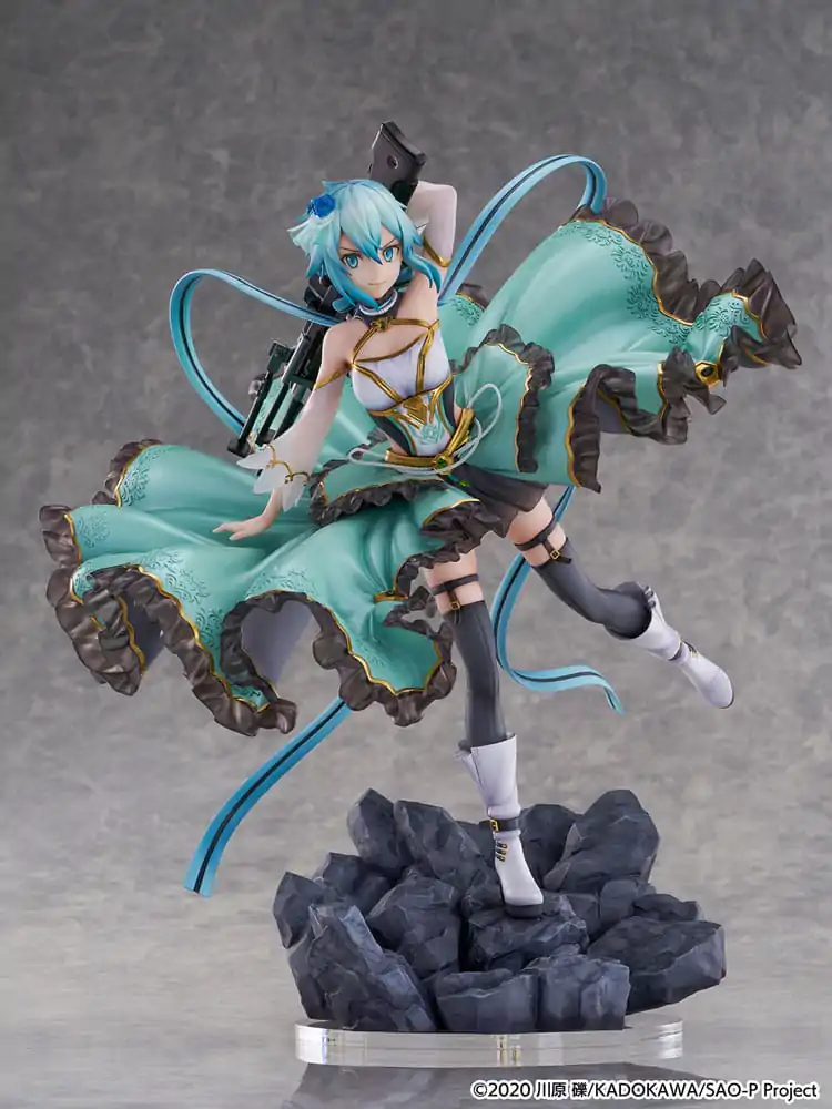 Sword Art Online SHIBUYA SCRAMBLE FIGURE PVC Soška 1/7 Sinon Crystal Dress Ver. 29 cm fotografii produktu