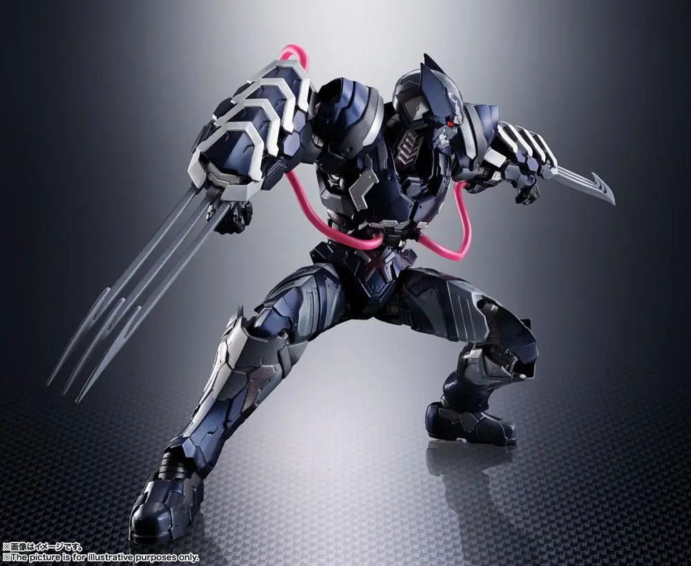 Tech-On Avengers S.H. Figuarts Akční figurka Venom Symbiote Wolverine 16 cm fotografii produktu