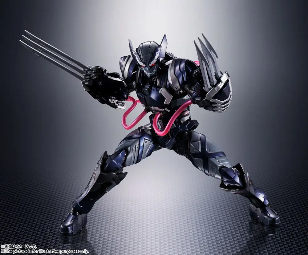 Tech-On Avengers S.H. Figuarts Akční figurka Venom Symbiote Wolverine 16 cm fotografii produktu