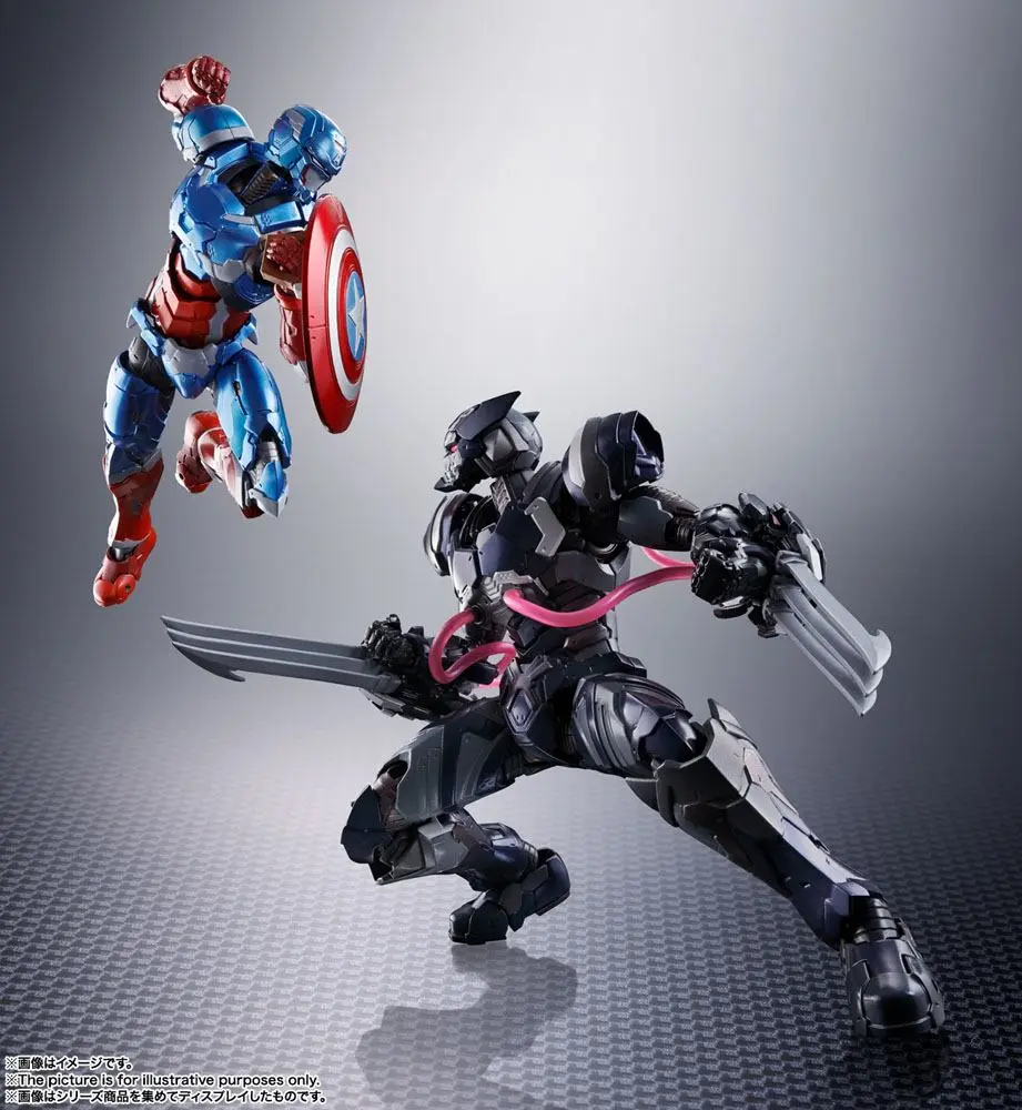 Tech-On Avengers S.H. Figuarts Akční figurka Venom Symbiote Wolverine 16 cm fotografii produktu