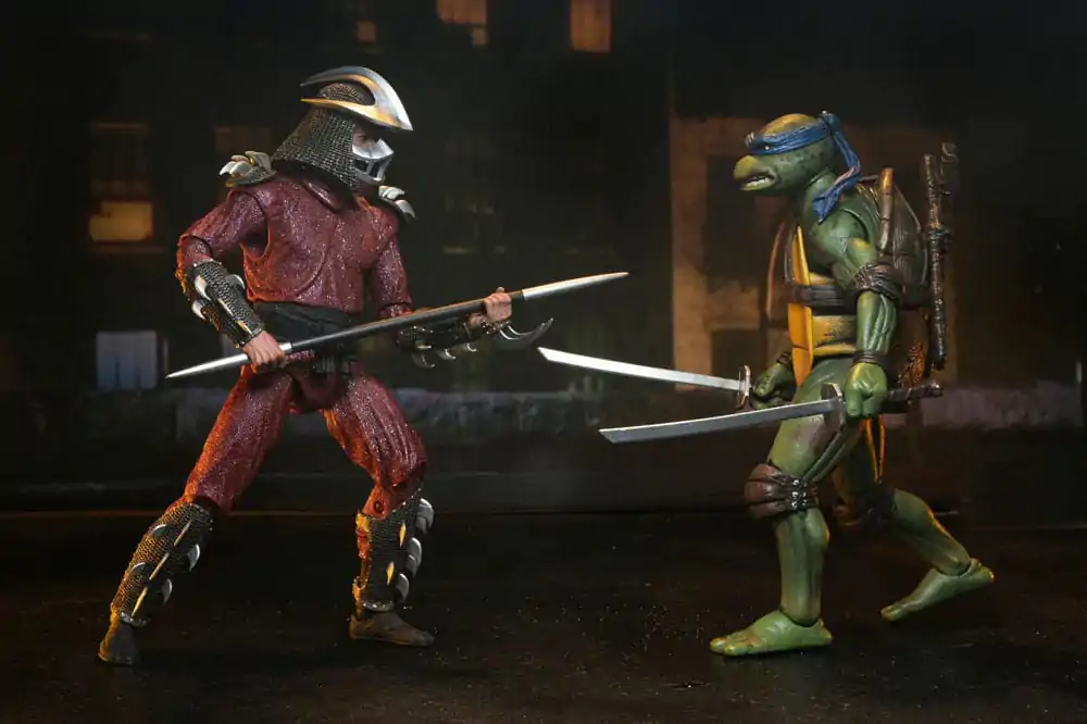 Teenage Mutant Ninja Turtles (1990 Movie) akční figurka Roof Top Battle Shredder vs Leo 18 cm fotografii produktu