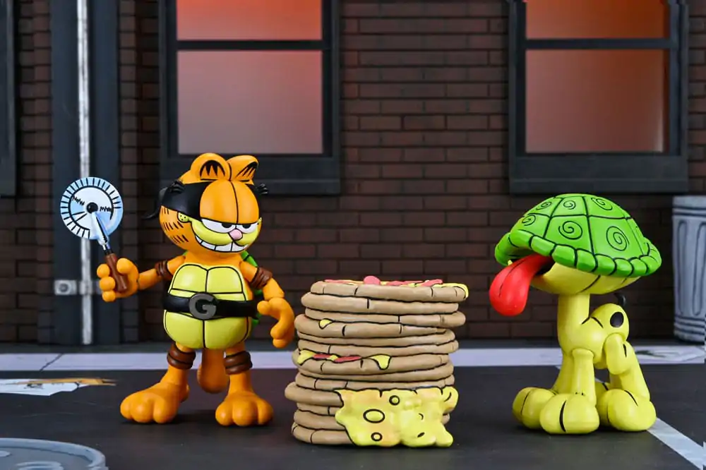 Teenage Mutant Ninja Turtles (Archie Comics) x Garfield sada dvou akčních figurek Ultimate Garfello & Odie 10 cm fotografii produktu