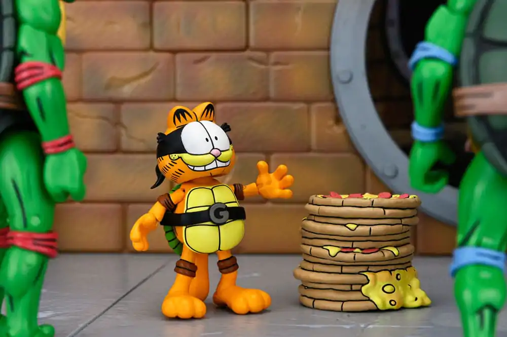Teenage Mutant Ninja Turtles (Archie Comics) x Garfield sada dvou akčních figurek Ultimate Garfello & Odie 10 cm fotografii produktu