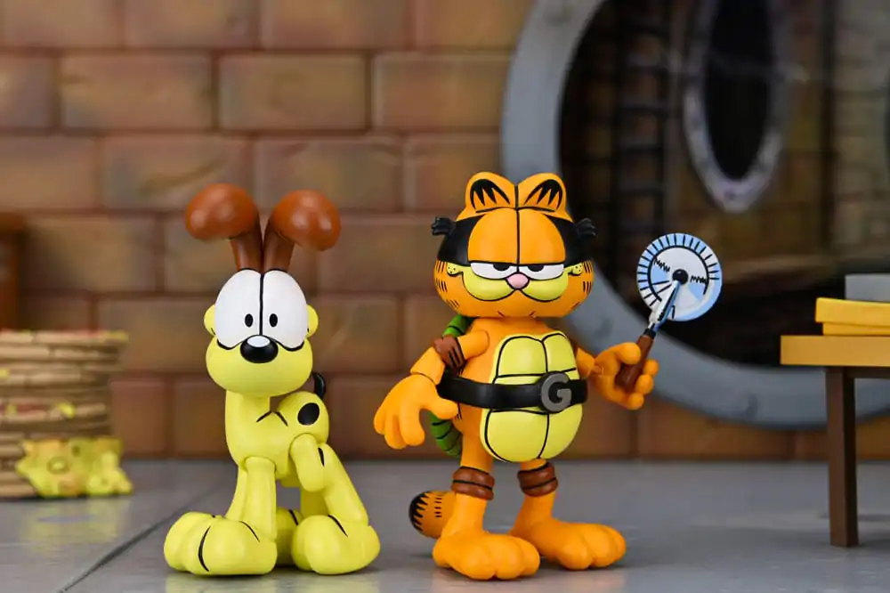 Teenage Mutant Ninja Turtles (Archie Comics) x Garfield sada dvou akčních figurek Ultimate Garfello & Odie 10 cm fotografii produktu
