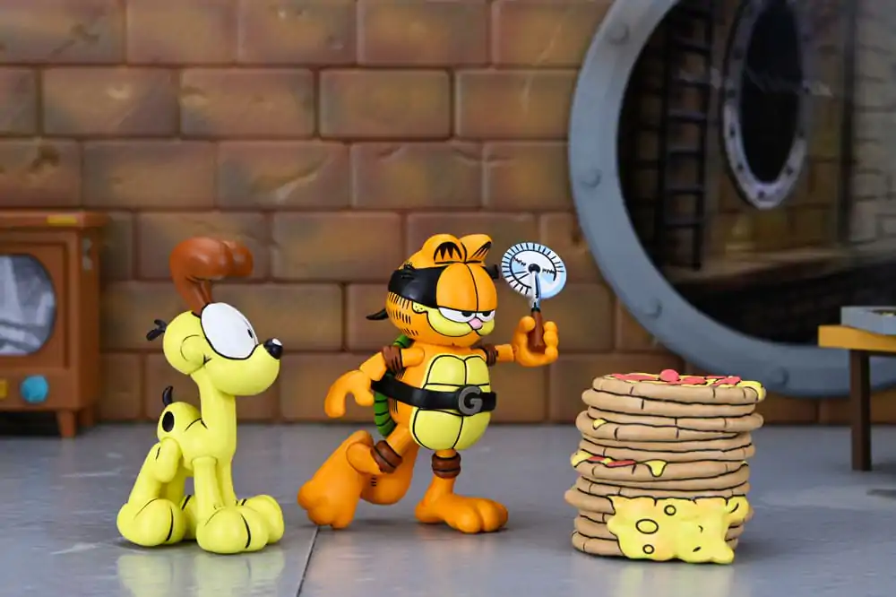 Teenage Mutant Ninja Turtles (Archie Comics) x Garfield sada dvou akčních figurek Ultimate Garfello & Odie 10 cm fotografii produktu