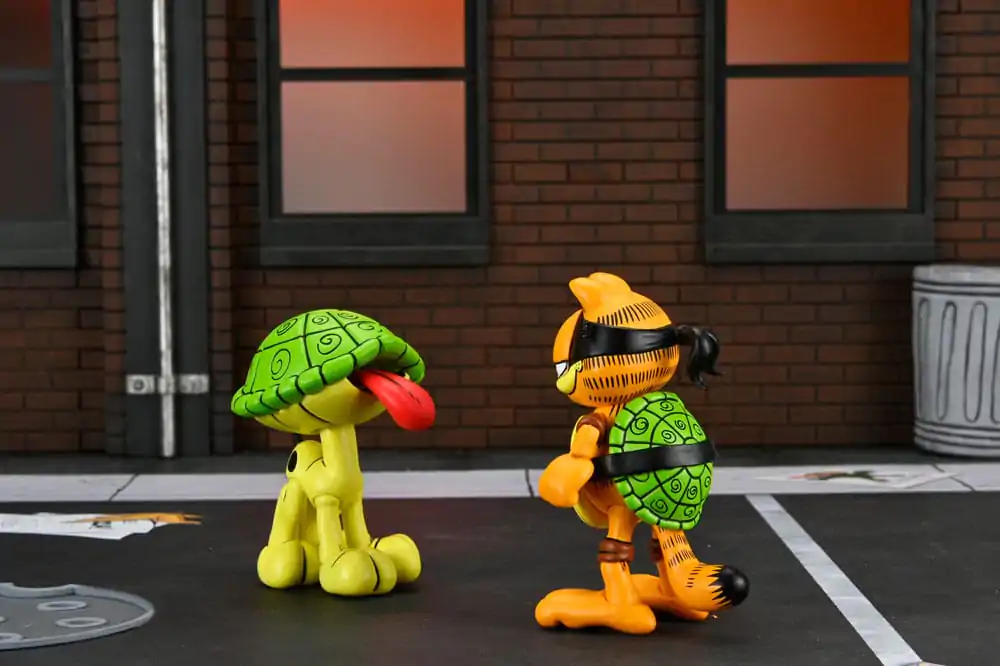 Teenage Mutant Ninja Turtles (Archie Comics) x Garfield sada dvou akčních figurek Ultimate Garfello & Odie 10 cm fotografii produktu