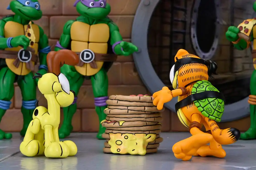 Teenage Mutant Ninja Turtles (Archie Comics) x Garfield sada dvou akčních figurek Ultimate Garfello & Odie 10 cm fotografii produktu