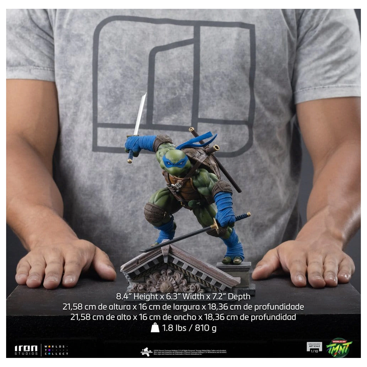 Teenage Mutant Ninja Turtles Art Scale soška 1/10 Leonardo Unleashed 22 cm fotografii produktu