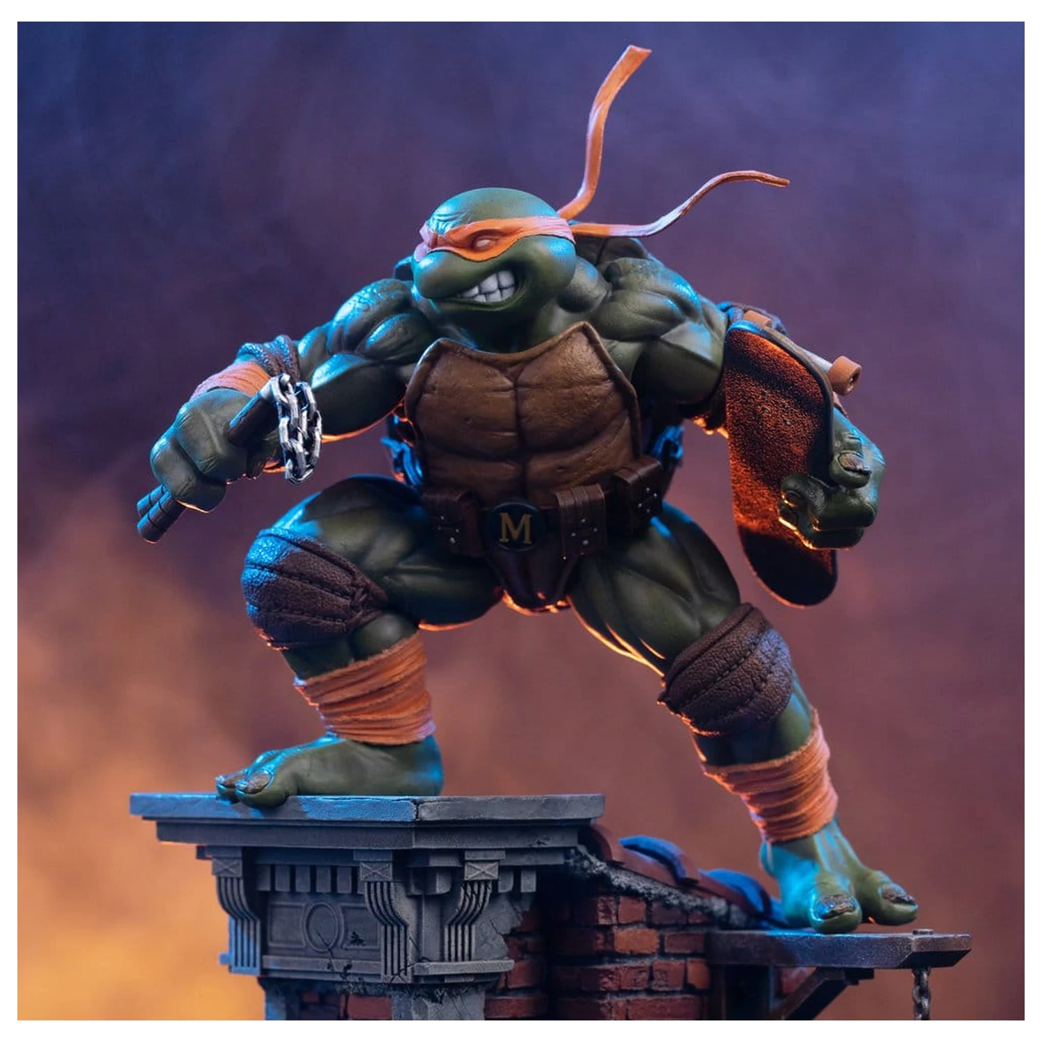 Teenage Mutant Ninja Turtles Art Scale socha 1/10 Michelangelo Unleashed 24 cm fotografii produktu
