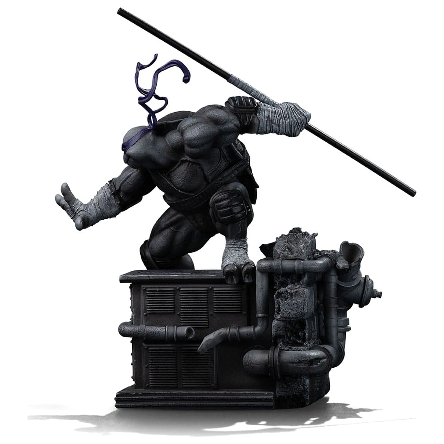 Teenage Mutant Ninja Turtles Art Scale socha 1/10 Donatello černobílá varianta 26 cm fotografii produktu