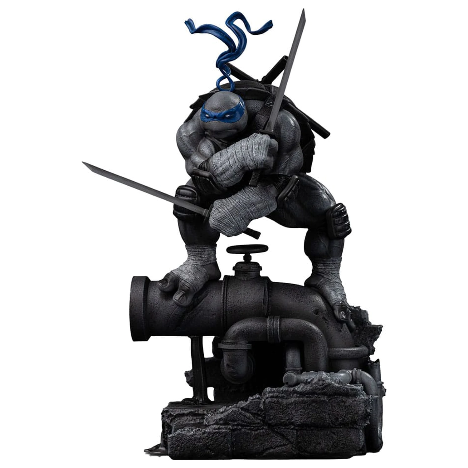 Teenage Mutant Ninja Turtles Socha Art Scale 1/10 Leonardo Black and White Variant 26 cm fotografii produktu