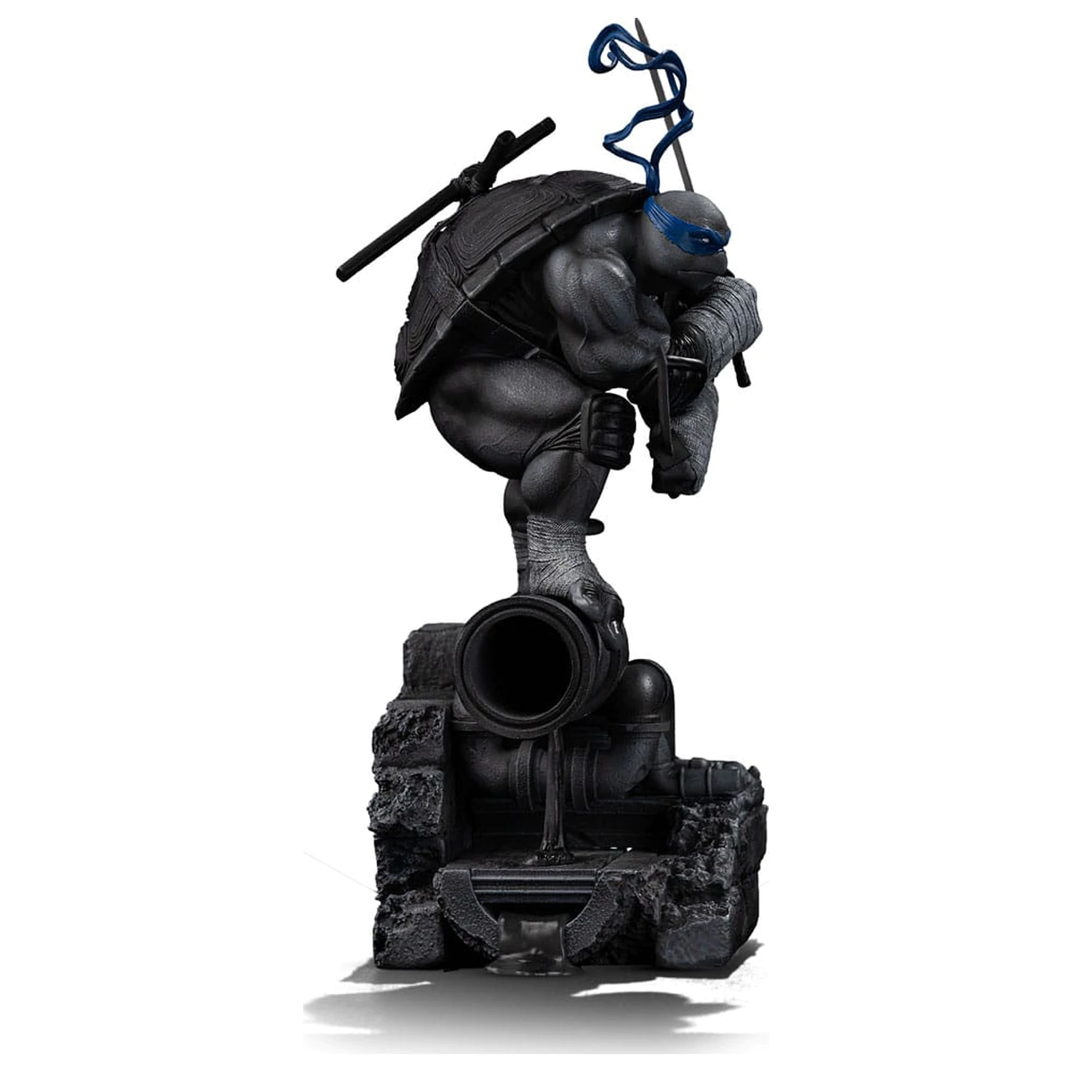 Teenage Mutant Ninja Turtles Socha Art Scale 1/10 Leonardo Black and White Variant 26 cm fotografii produktu