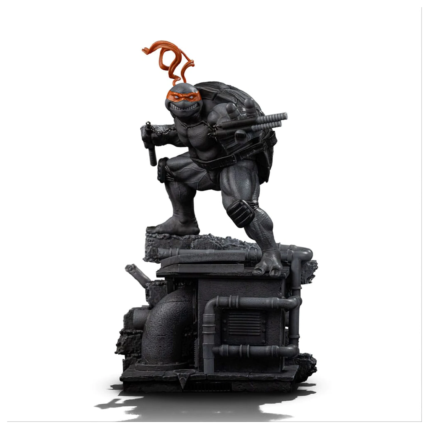 Teenage Mutant Ninja Turtles Socha Art Scale 1/10 Michelangelo Black and White Variant 26 cm fotografii produktu