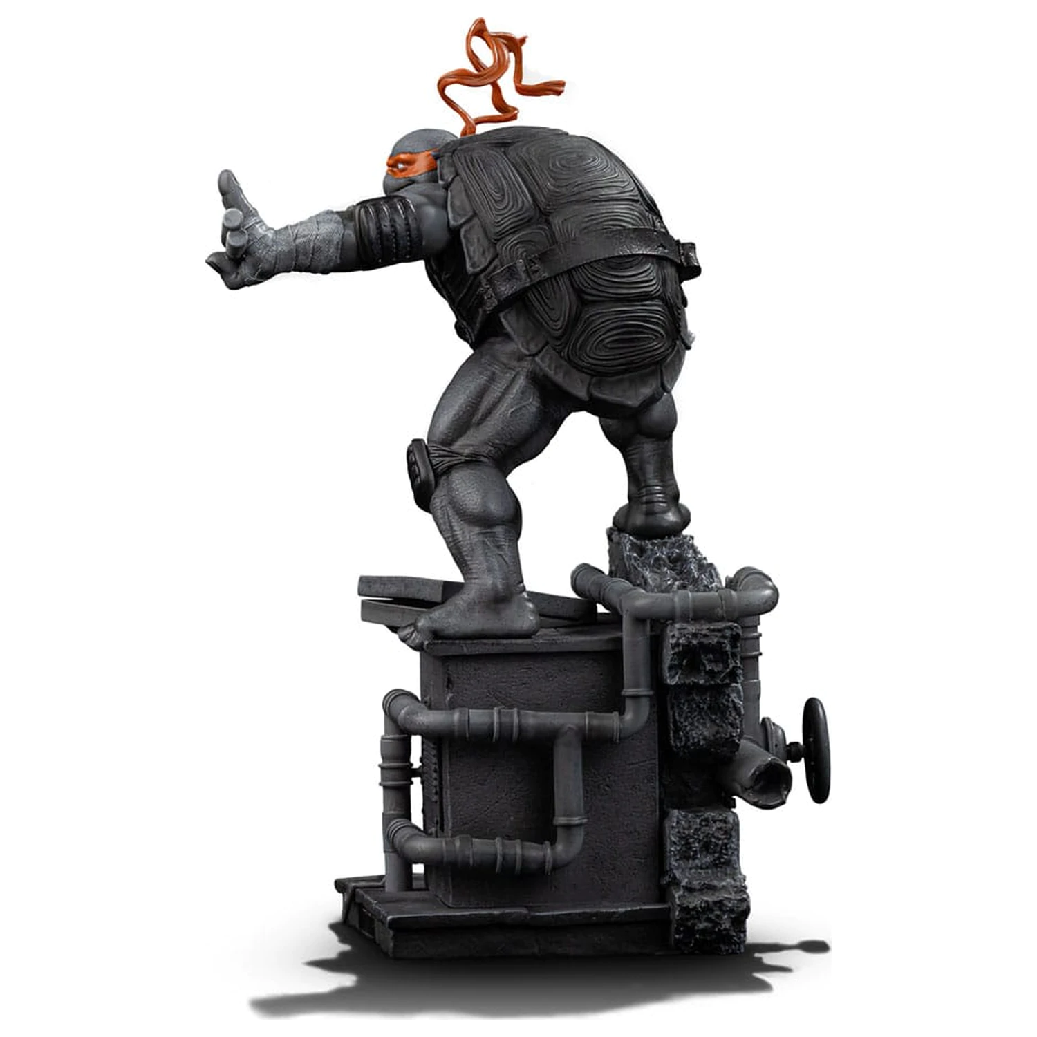 Teenage Mutant Ninja Turtles Socha Art Scale 1/10 Michelangelo Black and White Variant 26 cm fotografii produktu