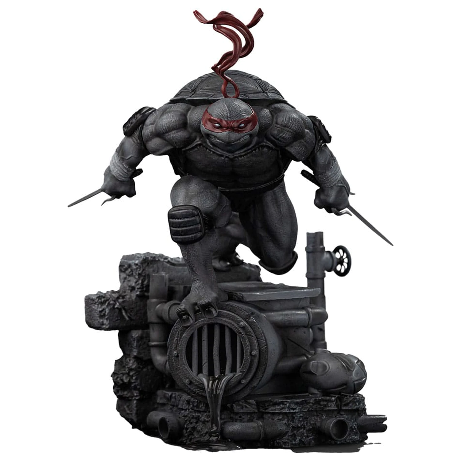 Teenage Mutant Ninja Turtles Art Scale socha 1/10 Raphael Black and White Variant 26 cm fotografii produktu