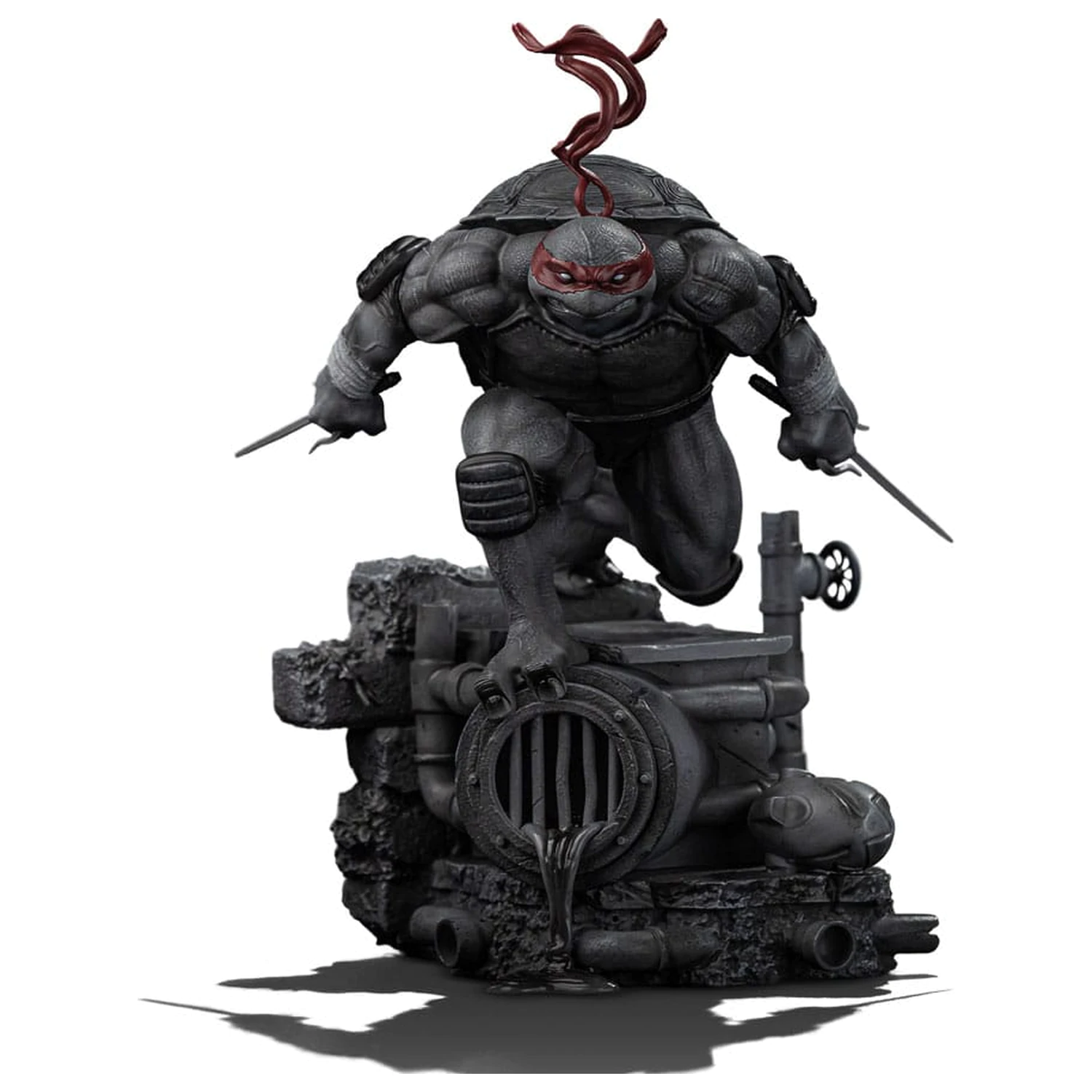 Teenage Mutant Ninja Turtles Art Scale socha 1/10 Raphael Black and White Variant 26 cm fotografii produktu