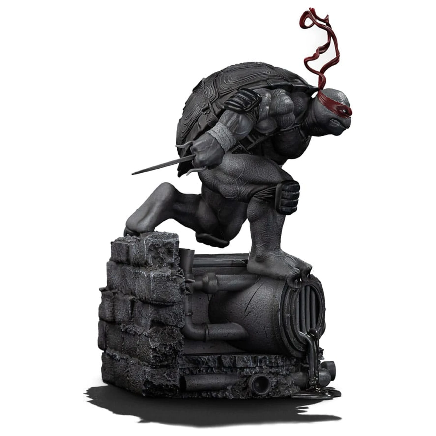 Teenage Mutant Ninja Turtles Art Scale socha 1/10 Raphael Black and White Variant 26 cm fotografii produktu