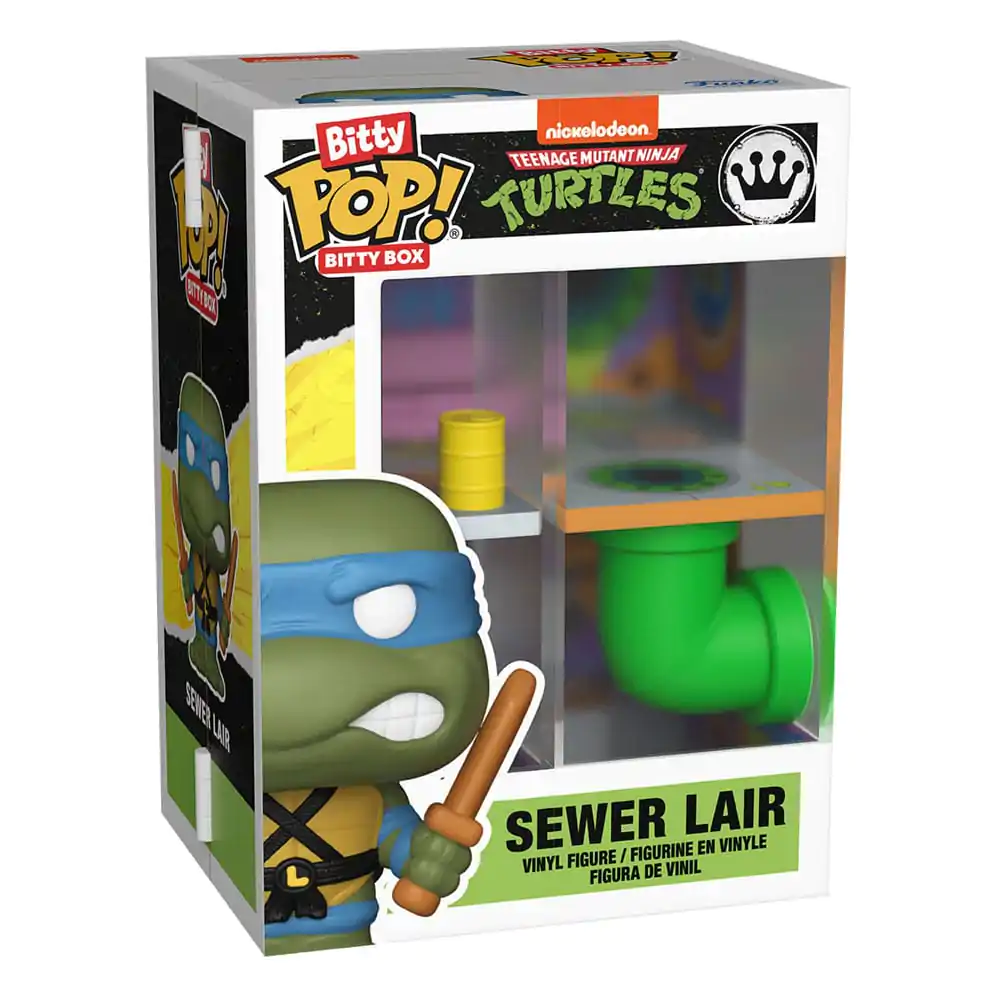 Teenage Mutant Ninja Turtles Bitty Funko POP! Bitty Box Display se 2 vinylovými figurkami Sewer Lair fotografii produktu