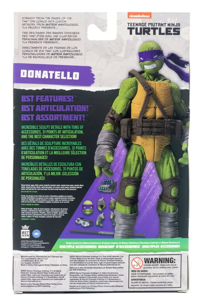 Teenage Mutant Ninja Turtles BST AXN Akční figurka Donatello (IDW Comics) 13 cm fotografii produktu