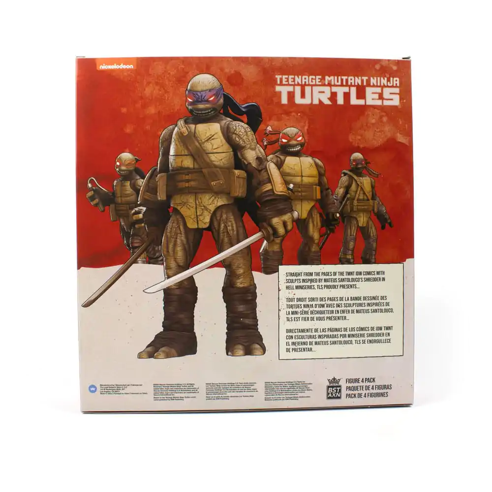 Teenage Mutant Ninja Turtles BST AXN akční figurky 4-balení Zombie želva (IDW Comics) 13 cm fotografii produktu