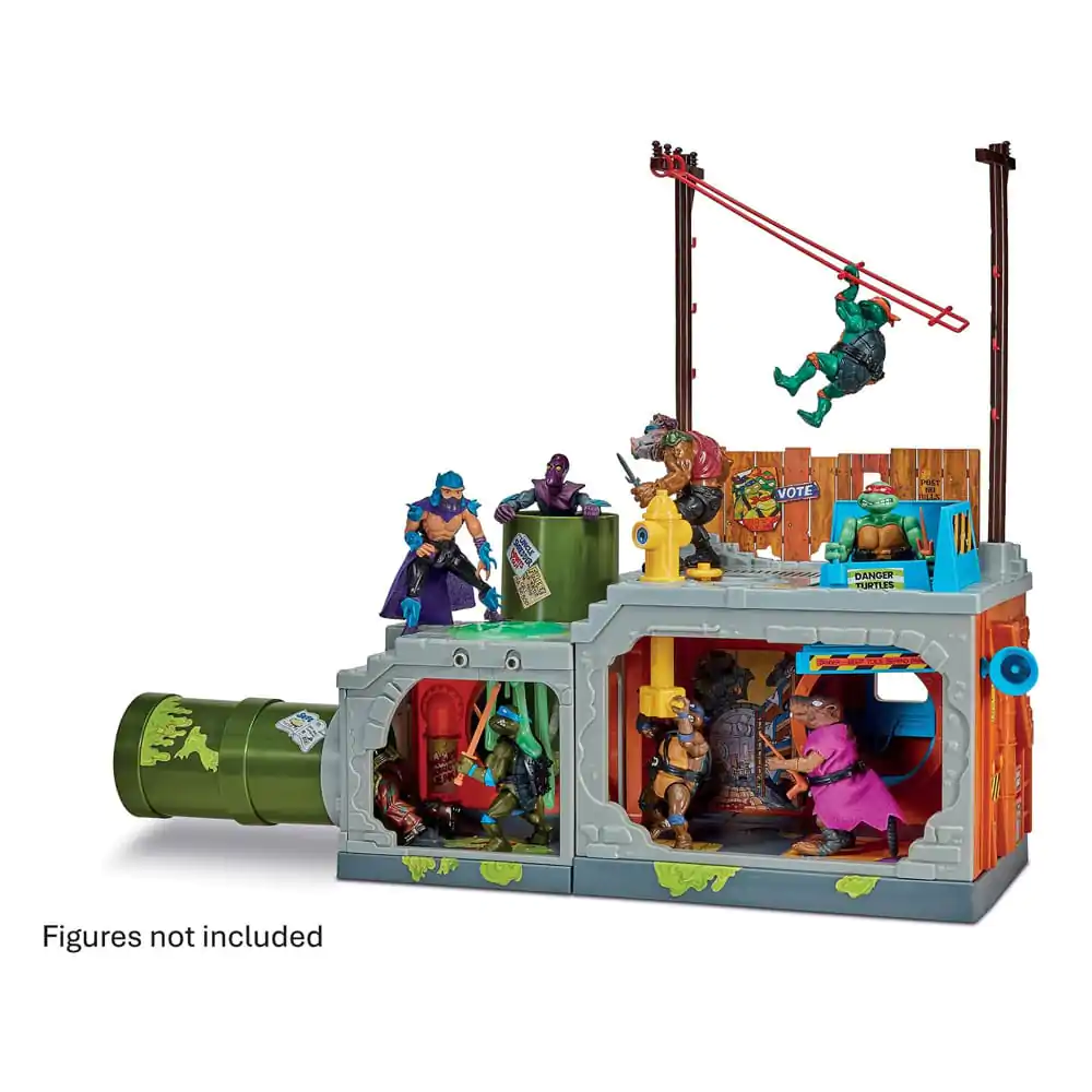 Teenage Mutant Ninja Turtles Building Secret Sewer Lid Playset Mutant Module 30 cm herní set fotografii produktu