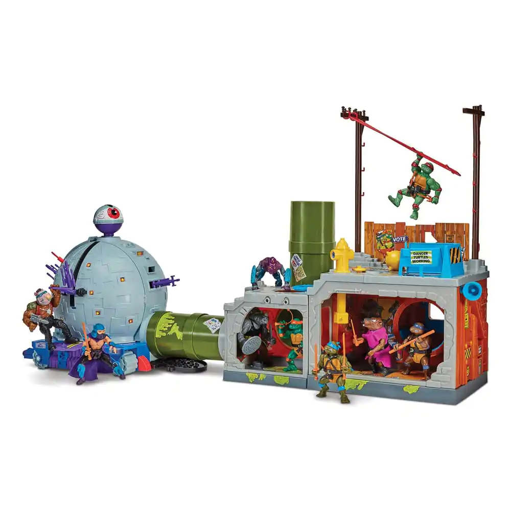 Teenage Mutant Ninja Turtles Building Secret Sewer Lid Playset Mutant Module 30 cm herní set fotografii produktu
