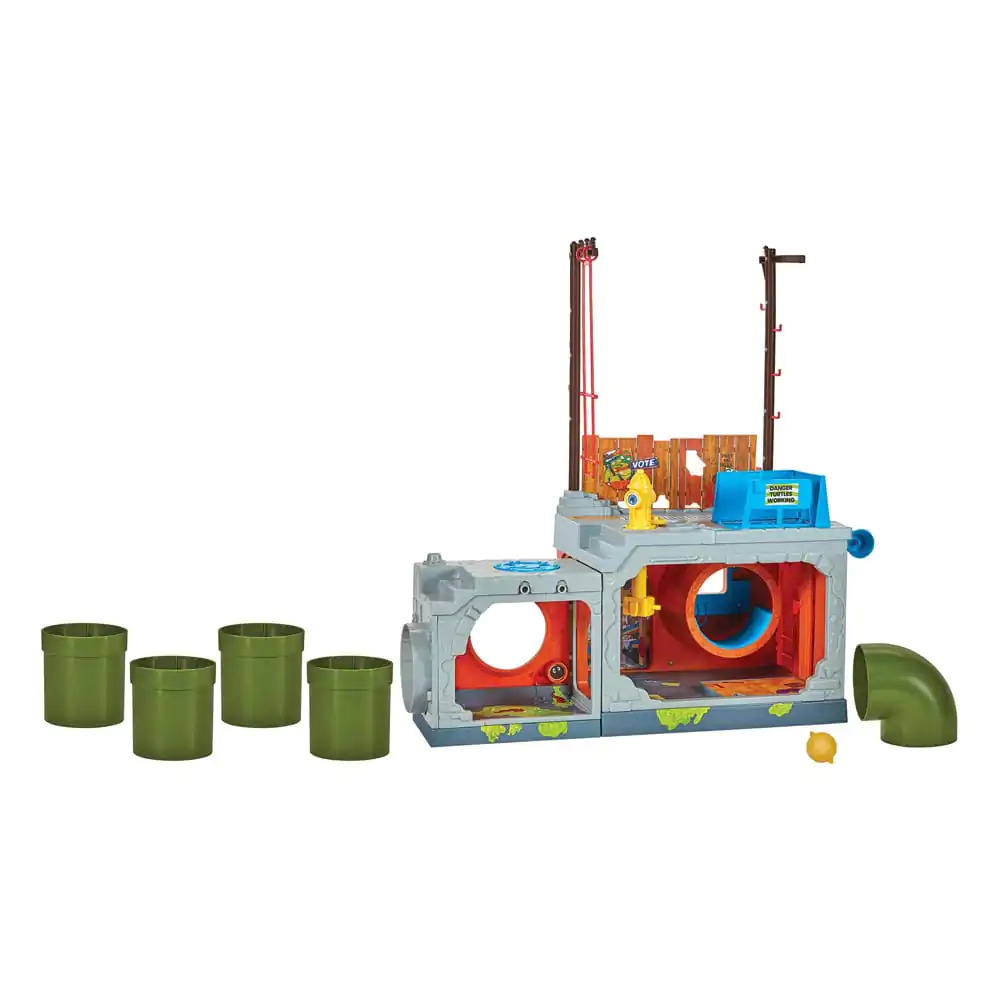 Teenage Mutant Ninja Turtles Building Secret Sewer Lid Playset Mutant Module 30 cm herní set fotografii produktu