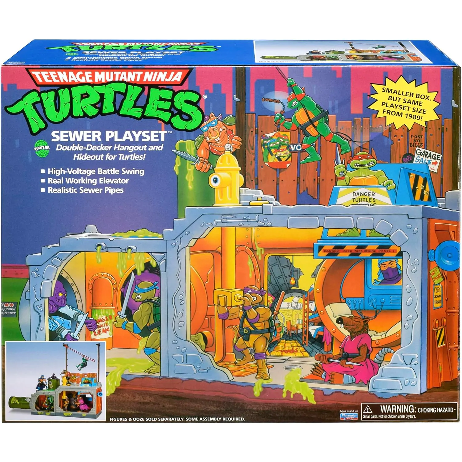 Teenage Mutant Ninja Turtles Building Secret Sewer Lid Playset Mutant Module 30 cm herní set fotografii produktu